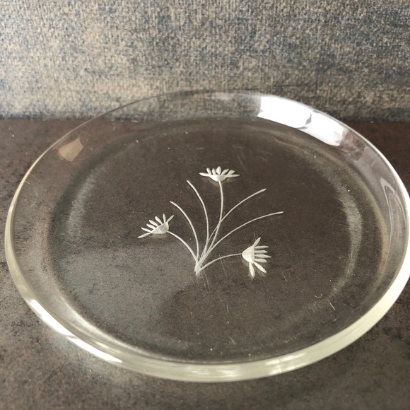 Vintage Coasters Acrylic Flower Design